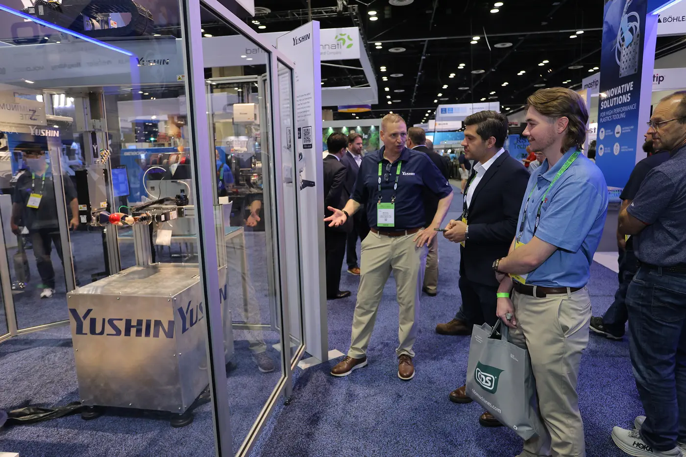 Trade show attendees at NPE